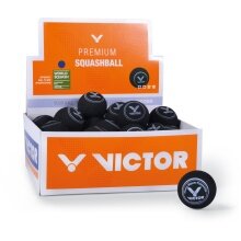 Victor Squashball (blue dot, Speed fast) black - <b>36-pack Box</b>