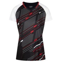 Victor Sport-Shirt T-44101 C (V-neck) black/white/red Women