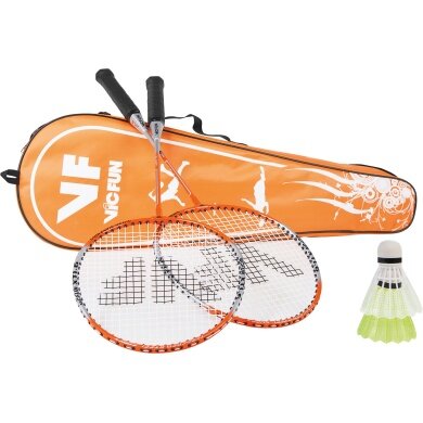 Victor VICFUN Badminton Leisure Set Hobby Type B XT 1.6 (2x Rackets, 2x Shuttlecocks, 1x Bag)