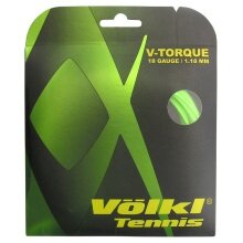 Stringing with tennis string Völkl V-Torque green