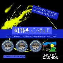 WeissCannon Tennis String Ultra Cable black 12m Set