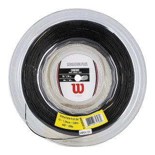 Wilson Tennis String Sensation Plus (Comfort+Control) black 200m roll