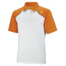 Wilson Tennis Polo Well Equipped white/orange Men