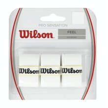 Wilson Overgrip Pro Sensation 0.4mm white 3-pack