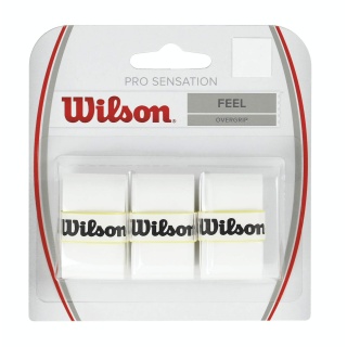 Wilson Overgrip Pro Sensation 0.4mm white 3-pack