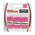 Wilson Overgrip Pro 0.6mm (Comfort/smooth/lightly sticky) pink 3-pack