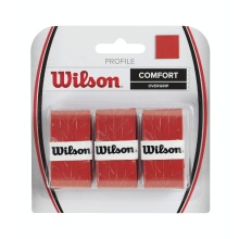 Wilson Overgrip Profile 0.6mm red 3 pack