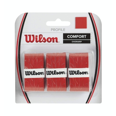 Wilson Overgrip Profile 0.6mm red 3 pack