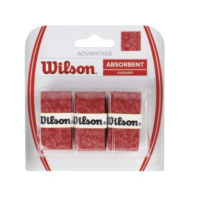 Wilson Overgrip Advantage 0.55mm red 3-pack