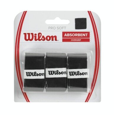 Wilson Overgrip Pro Soft 0.55mm black 3 pack