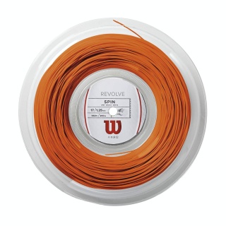 Wilson Tennis String Revolve (Spin+Durability) orange 200m Roll