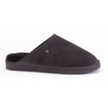 Warmbat Slipper Classic Suede with Merino Sheepskin chocolate brown Slippers