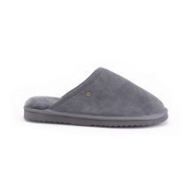 Warmbat Slippers Classic Suede with Merino Sheepskin grey - 1 Pair