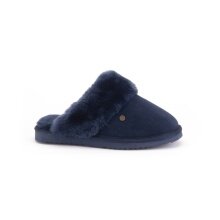 Warmbat Slippers Flurry Suede with Merino Sheepskin navy Women