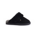 Warmbat Slippers Flurry Suede with Merino Sheepskin black Women