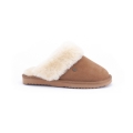 Warmbat Slippers Flurry Suede with Merino Sheepskin cognac brown Women