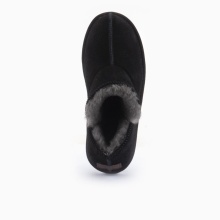 Warmbat Slippers Willow Suede with Merino Sheepskin black Women