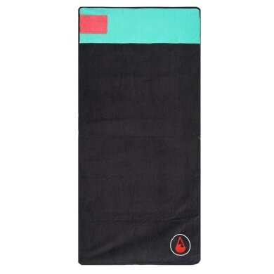 Wave Hawaii Bath Towel (Beach Towel) Cinco Black/Mint 180x85cm