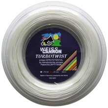 WeissCannon Tennis String Turbo Twist (Spin+Touch) white 200m roll