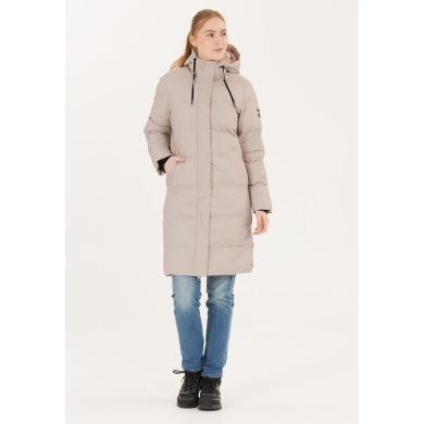 Whistler Winter Quilted Coat Audrey Long Puffer Jacket W-Pro 5000 (waterproof, windproof) beige ladies