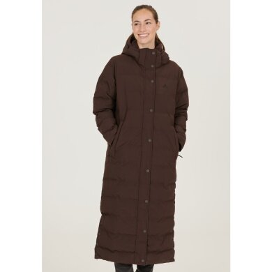 Whistler Winter Down Coat Joan Long Puffer (warm, windproof, waterproof) dark brown Women