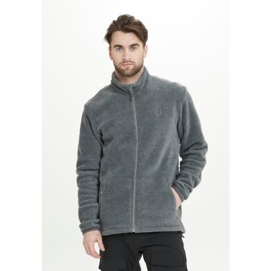 Whistler Fleece Jacket Cocoon (Stand-up collar, 100% Polyester) grey melange Men