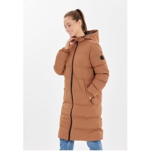 Whistler Winter Padded Coat Abella Long (Hood, warm, breathable) cognac brown Women