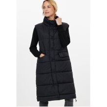 Whistler Winter Down Gilet Amaretto Long Puffer Vest (breathable, warm, water-repellent) black ladies