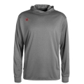 Wilson Sport Long Sleeve Shirt Fundamentals Hooded with Hood Grey Men's