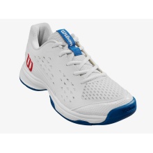 Wilson Tennis Shoes Rush Pro L Allcourt 2024 white/blue Kids