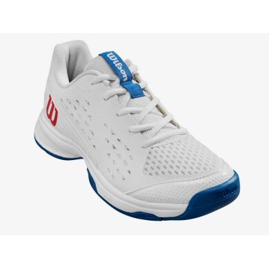 Wilson Tennis Shoes Rush Pro L Allcourt 2024 white/blue Kids