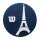 Wilson Vibration Dampener Roland Garros Eiffel Tower navy blue/white - 1 piece