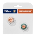 Wilson Vibration Dampener Roland Garros Clay Brown/Green - 2 Pieces