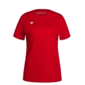 Wilson Sports Shirt Fundamentals Shooting (100% Polyester) Short Sleeve Red Ladies