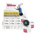 Wilson Squashball Staff (1 yellow dot, Speed slow) black - <b>12 balls in box</b>