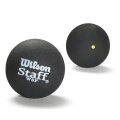 Wilson Squashball Staff (1 yellow dot, slow speed) black - 1 Ball