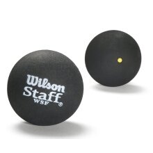 Wilson Squashball Staff (1 yellow dot, slow speed) black - 1 Ball