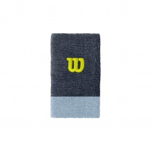 Wilson Sweatband Jumbo (Extra Wide) Wrist in Ink Blue - 2 Pieces