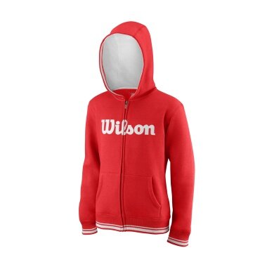 Wilson Hoodie Team Full Zip red Kids