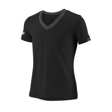 Wilson Tennis-Shirt Team V-Neck black Girls