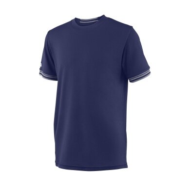 Wilson Tshirt Team Solid 2018 dark blue Boys