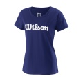 Wilson Tennis Shirt Team Logo #18 dark blue Women