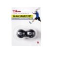 Wilson Squashball Staff (1 yellow dot, Speed slow) black - Blister 2 balls