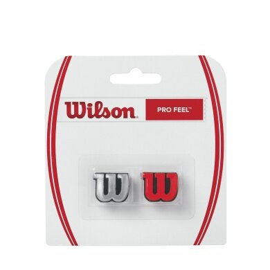 Wilson Vibration Dampener Pro Feel silver/red 2-pack