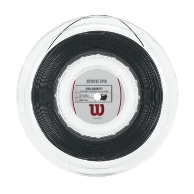 Wilson Tennis String Revolve Spin (Spin+Durability) black 200m roll