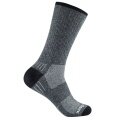 Wrightsock Hiking Sock Crew Adventure (warm, cushioned footbed) grey/black - 1 pair