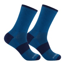 Wrightsock Hiking Sock Crew Escape (extra terry cushioning) azure blue - 1 pair