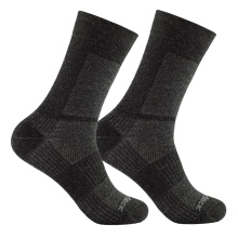 Wrightsock Hiking Sock Crew Merino Coolmesh II (thin, merino wool) grey/black - 1 Pair