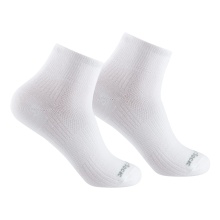 Wrightsock Sportsocks Quarter Coolmesh II (thin, breathable, comfortable) white - 1 pair