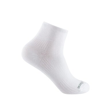 Wrightsock Sportsocks Quarter Coolmesh II (thin, breathable, comfortable) white - 1 pair